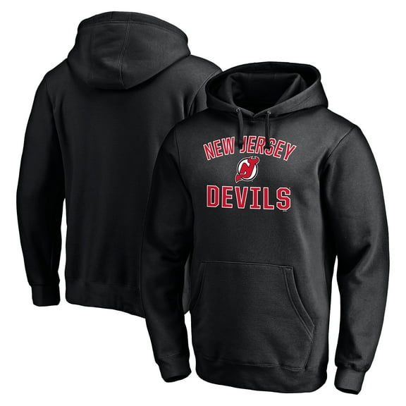 Men's Black New Jersey Devils Victory Arch Pullover Hoodie