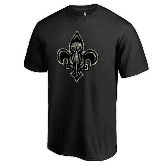 Men's Black New Orleans Pelicans Cloak Camo T-Shirt