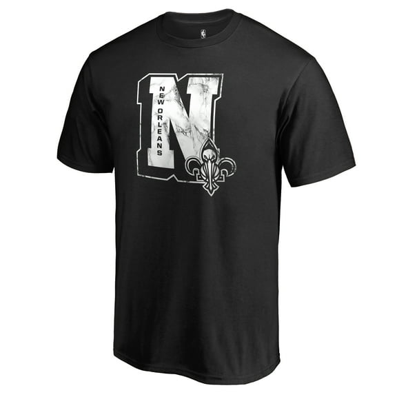 Men's Black New Orleans Pelicans Letterman T-Shirt
