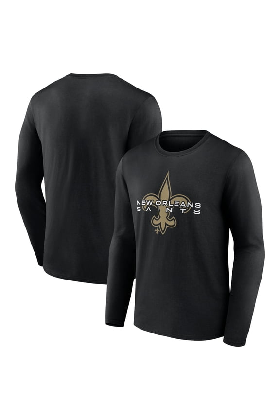 Men's Black New Orleans Saints Advance to Victory Long Sleeve T-Shirt
