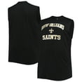 thumbnail image 1 of Men's Black New Orleans Saints Big & Tall Muscle Tank Top, 1 of 3