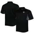thumbnail image 1 of Men's Black New Orleans Saints Big & Tall Team Color Polo, 1 of 3