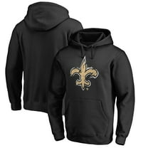 Men's Black New Orleans Saints Splatter Logo Pullover Hoodie