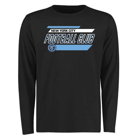 Men's Black New York City FC Rising Bars Long Sleeve T-Shirt