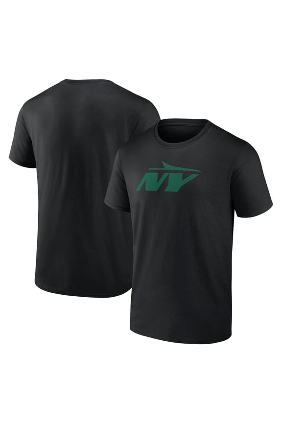 Men's Black New York Jets Secondary Logo T-Shirt