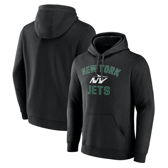 Men's Black New York Jets Victory Arch Pullover Hoodie