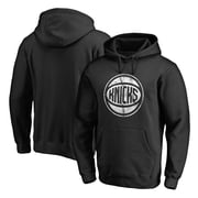 Mens Black New York Knicks Marble Logo Pullover Hoodie