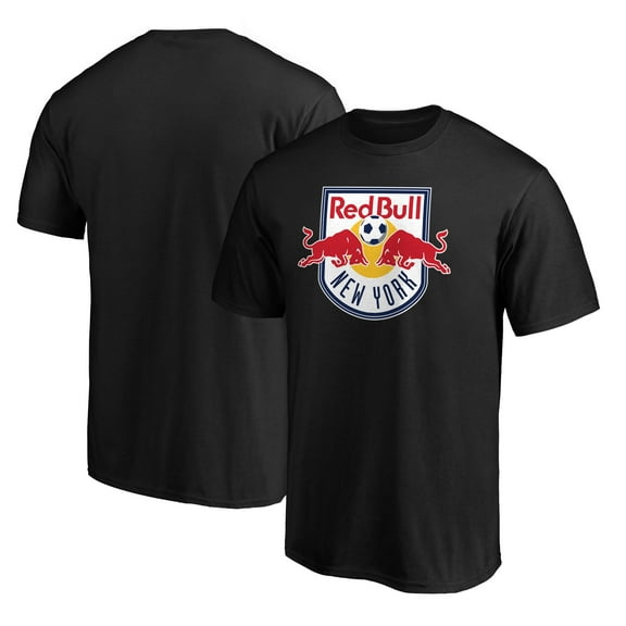 Men's Black New York Red Bulls Logo T-Shirt