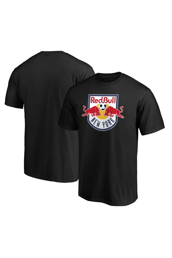 Men's Black New York Red Bulls Logo T-Shirt