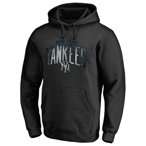 Men's Black New York Yankees Arch Smoke Pullover Hoodie