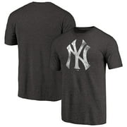 Mens Black New York Yankees Distressed Team Tri-Blend T-Shirt