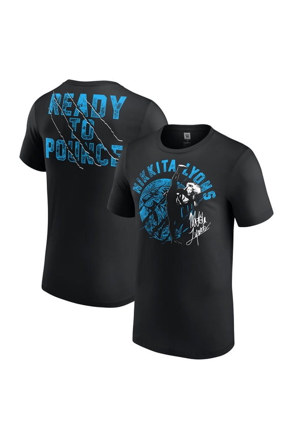 Men's Black Nikkita Lyons Ready To Pounce T-Shirt