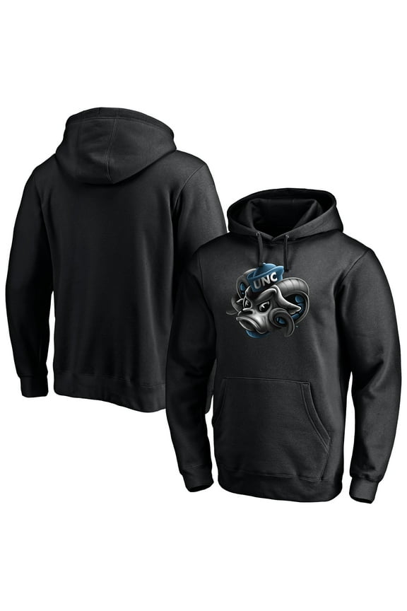Men's Black North Carolina Tar Heels Midnight Mascot Pullover Hoodie