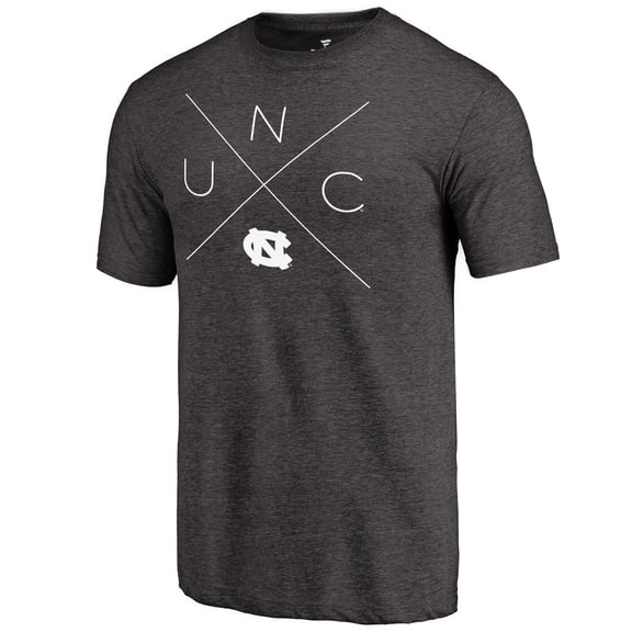 Men's Black North Carolina Tar Heels Quad Tri-Blend T-Shirt
