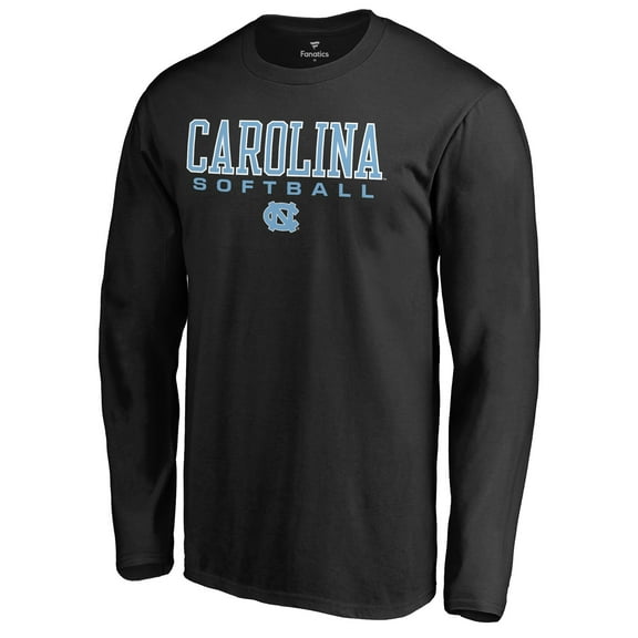 Men's Black North Carolina Tar Heels Team Unity Softball Long Sleeve T-Shirt