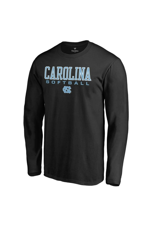 Men's Black North Carolina Tar Heels Team Unity Softball Long Sleeve T-Shirt
