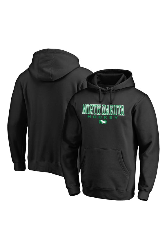 Men's Black North Dakota Team Unity Hockey Pullover Hoodie