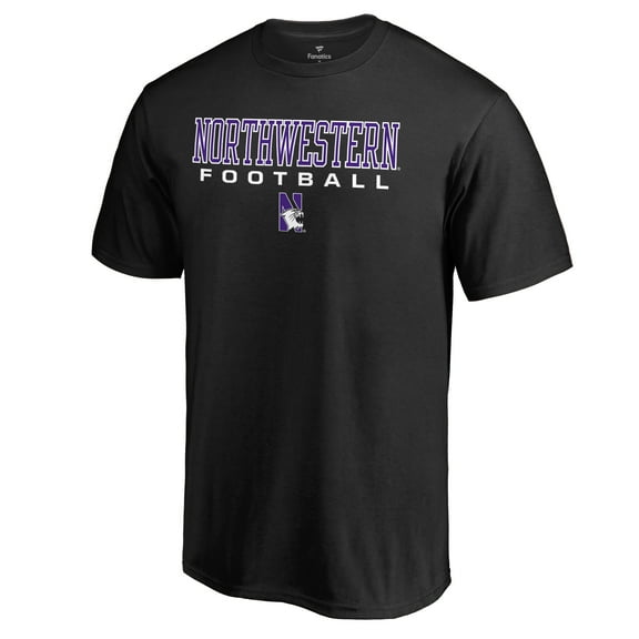 Men's Black Northwestern Wildcats Team Unity Football T-Shirt
