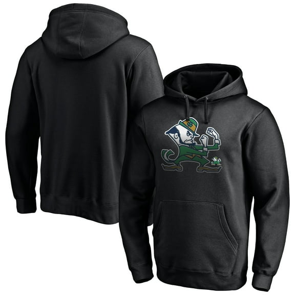 Men's Black Notre Dame Fighting Irish Midnight Mascot Pullover Hoodie
