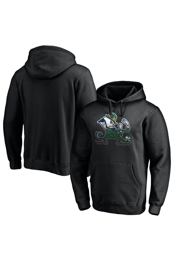 Men's Black Notre Dame Fighting Irish Midnight Mascot Pullover Hoodie