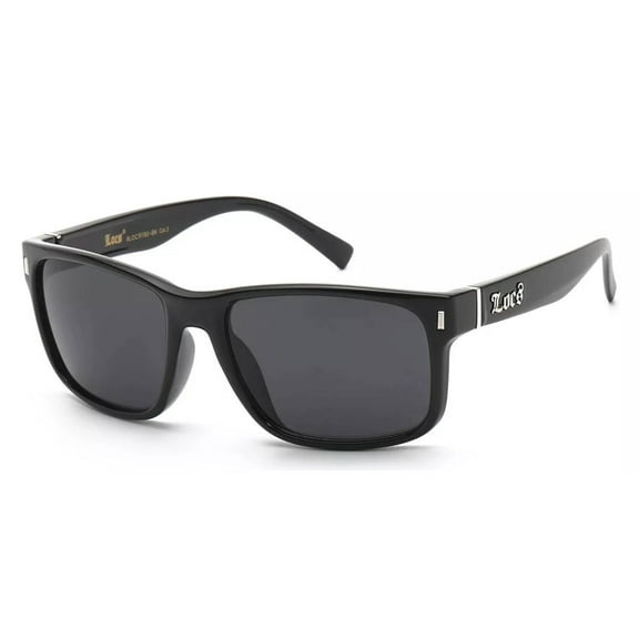 Men's Black OG Biker Glasses, Dark Lens, UV400 Sports Sunglasses