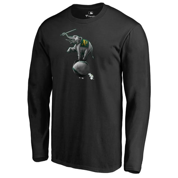 Men's Black Athletics Midnight Mascot Long Sleeve T-Shirt