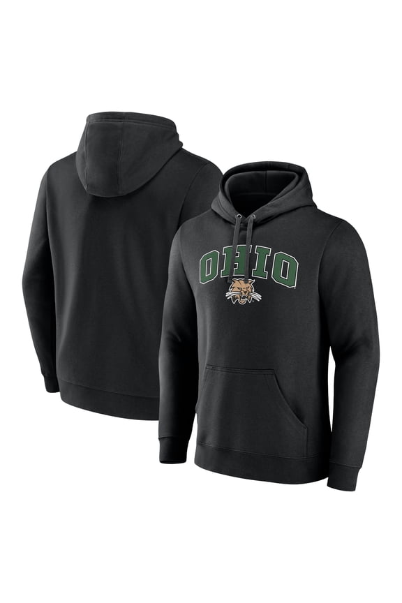 Men's Black Ohio Bobcats Campus Team Pullover Hoodie