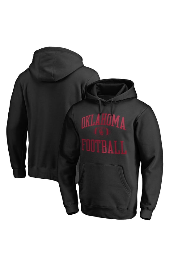 Men's Black Oklahoma Sooners First Sprint Pullover Hoodie