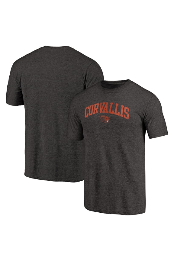 Men's Black Oregon State Beavers Arched City Tri-Blend T-Shirt
