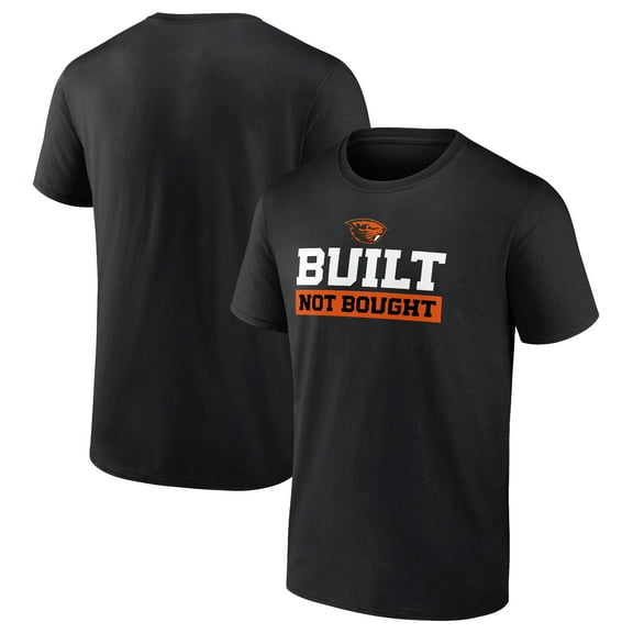 Men's Black Oregon State Beavers Built Not Bought T-Shirt