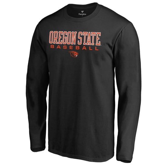 Men's Black Oregon State Beavers Team Unity Baseball Long Sleeve T-Shirt