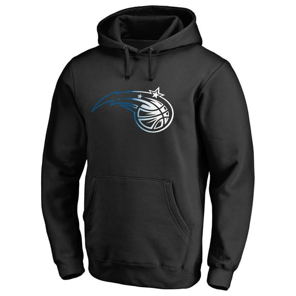 Men's Black Orlando Magic Gradient Logo Pullover Hoodie
