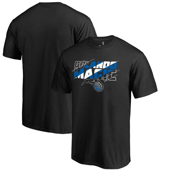 Men's Black Orlando Magic Stars Alternate Slasher T-Shirt