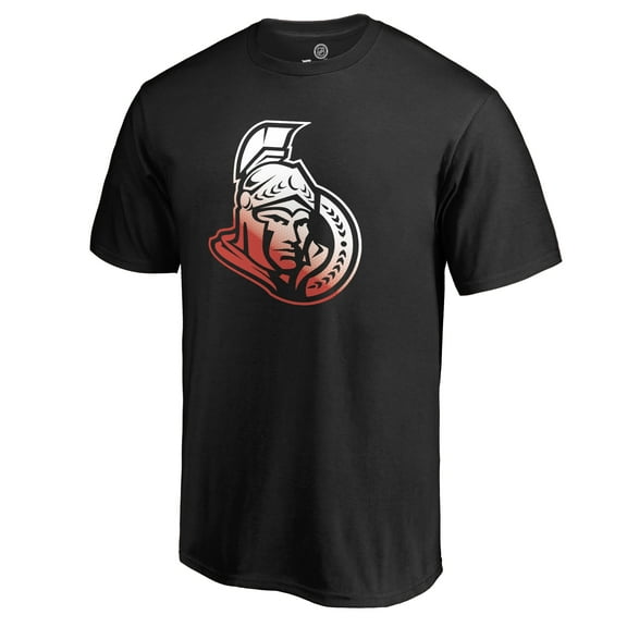 Men's Black Ottawa Senators Gradient Logo T-Shirt