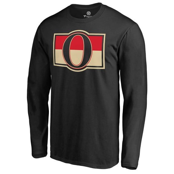 Men's Black Ottawa Senators Hometown Collection Long Sleeve T-Shirt