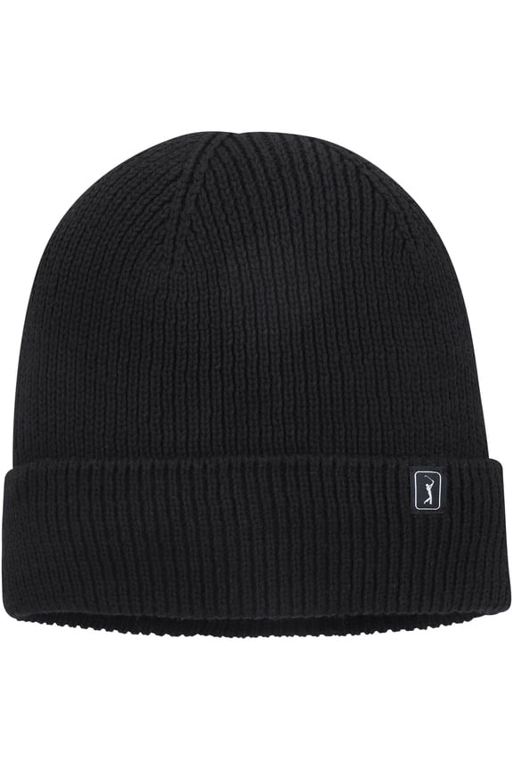 Men's Black PGA TOUR Cuffed Knit Hat