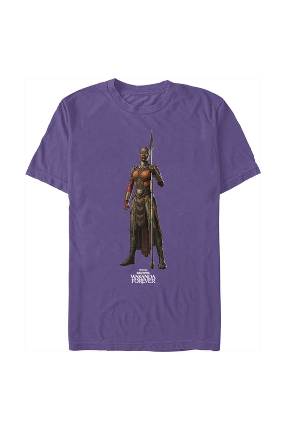 Men's Black Panther: Wakanda Forever Okoye Standing Tall Graphic Tee Purple X Large