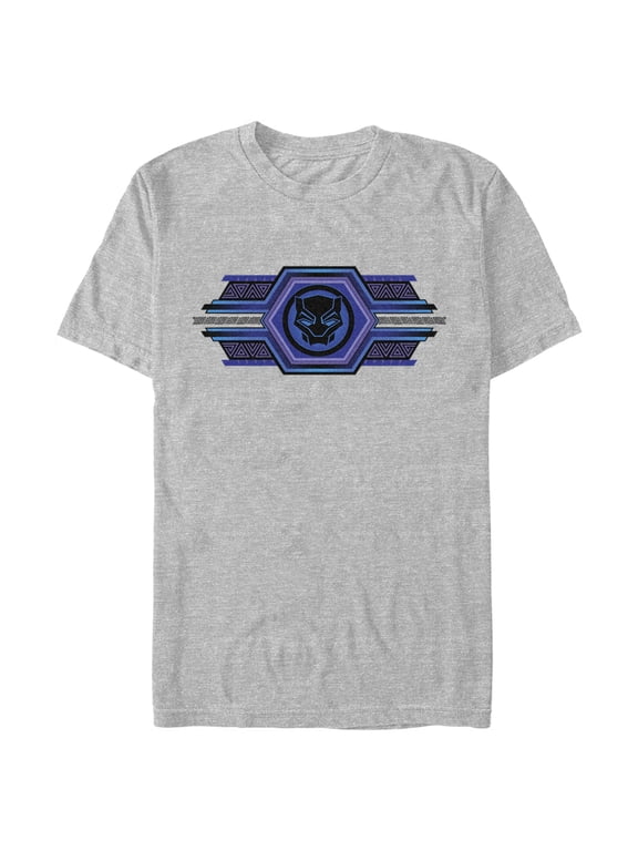 Men's Black Panther: Wakanda Forever Ornate Logo Graphic Tee Athletic Heather X Large
