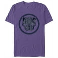 thumbnail image 1 of Men's Black Panther: Wakanda Forever Panther Logo  Graphic Tee Purple Medium, 1 of 3