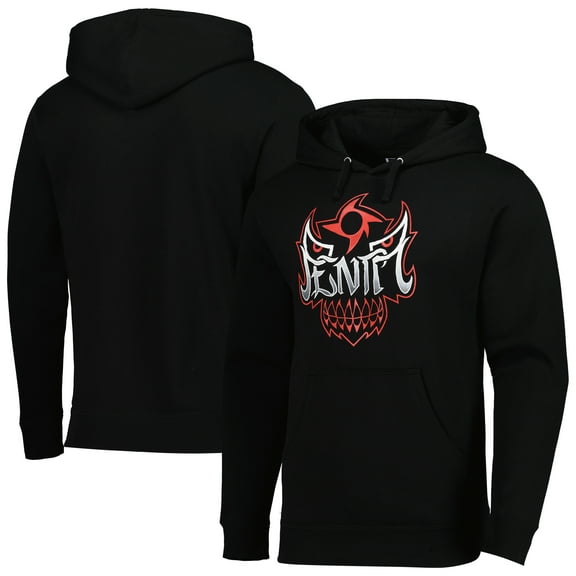 Men's Black Penta Black Logo Pullover Hoodie