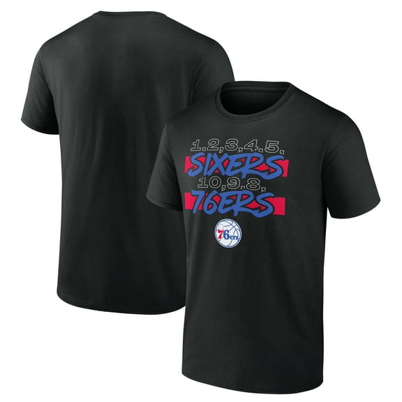 Men's  Black Philadelphia 76ers Core Hometown Launch T-Shirt