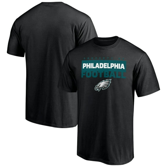 Men's Black Philadelphia Eagles Gain Ground T-Shirt