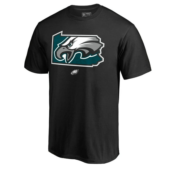 Men's Black Philadelphia Eagles Hometown Collection Eagle State T-Shirt