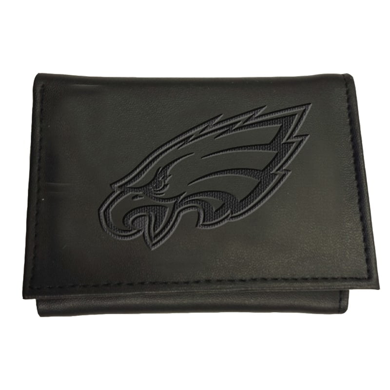 Men's Black Philadelphia Eagles Hybrid Tri-Fold Wallet