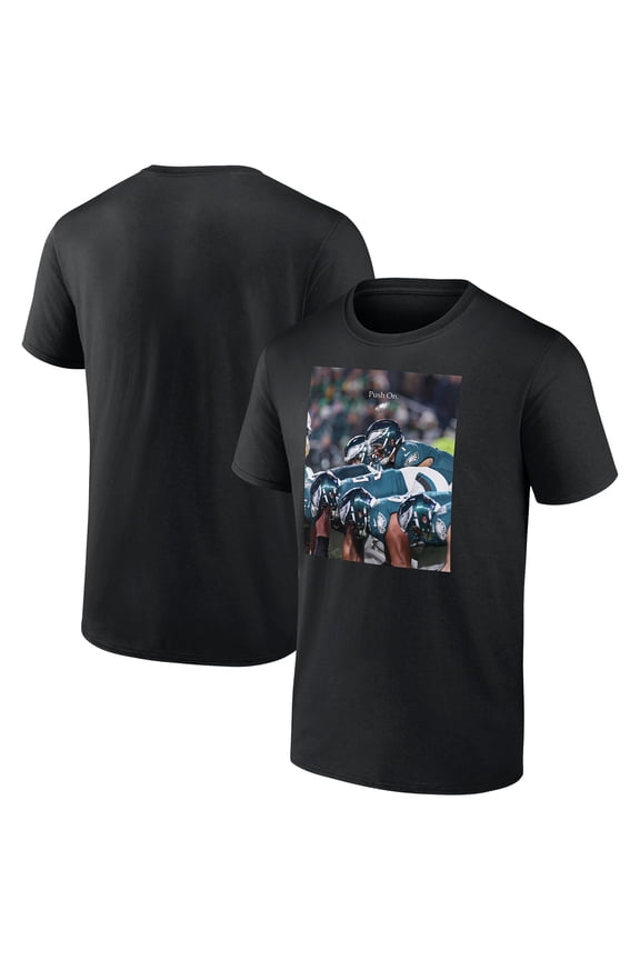 Men's Black Philadelphia Eagles Push On T-Shirt