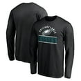 thumbnail image 1 of Men's Black Philadelphia Eagles Team Arch Knockout Long Sleeve T-Shirt, 1 of 3