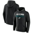 thumbnail image 1 of Men's Black Philadelphia Eagles Team Fade Out Fitted Pullover Hoodie, 1 of 3