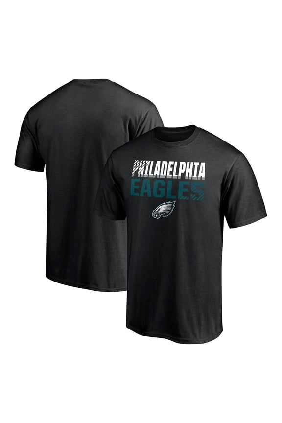 Men's Black Philadelphia Eagles Team Fade Out T-Shirt