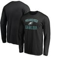 thumbnail image 1 of Men's Black Philadelphia Eagles Victory Arch Long Sleeve T-Shirt, 1 of 3