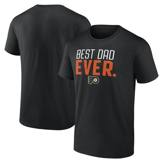 Men's Black Philadelphia Flyers Best Dad Ever T-Shirt